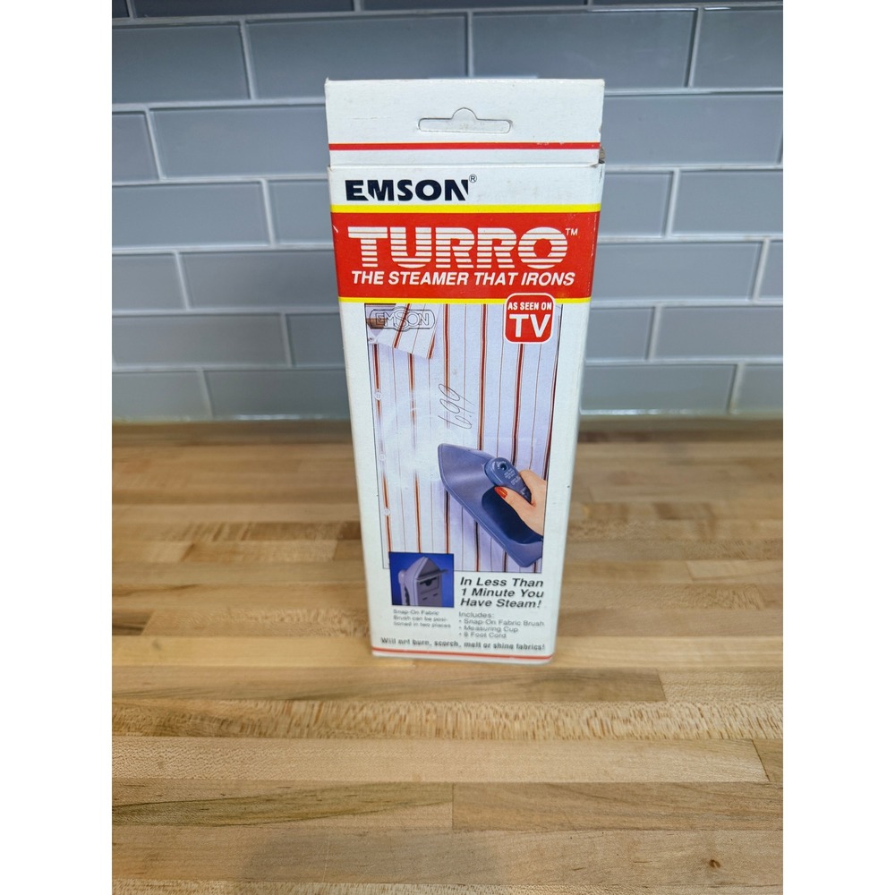 Emson Turbo Handheld Garment Steamer Iron As Seen On TV Portable Fabric Steamer